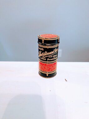 VTG Zenith Tibet Almond Stick Scratch Remover Tin w/ Contents Black Can